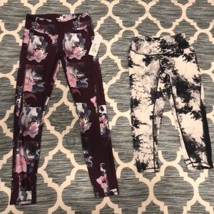 Two pair of leggings